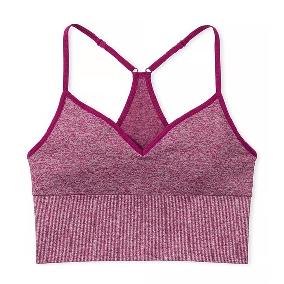 New PINK
SEAMLESS LONGLINE SPORTS BRA - Picture 1 of 6